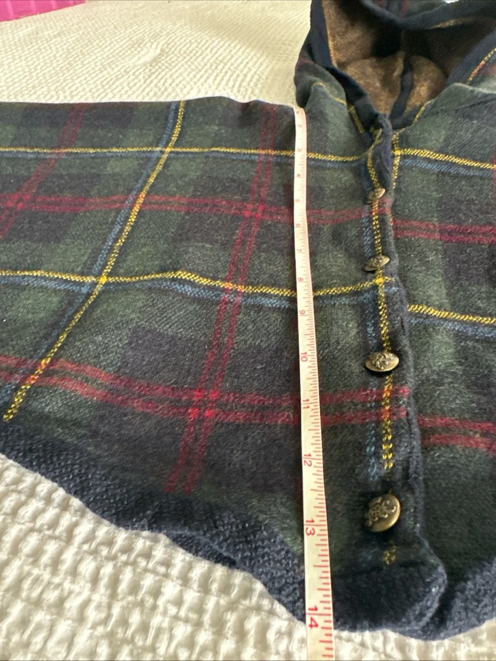 Polo by Ralph Lauren Wool Plaid Poncho Girls Size 4T